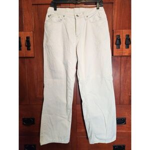 Ralph Lauren Polo Jeans Co Cropped Saturday Jeans Off White Size 6